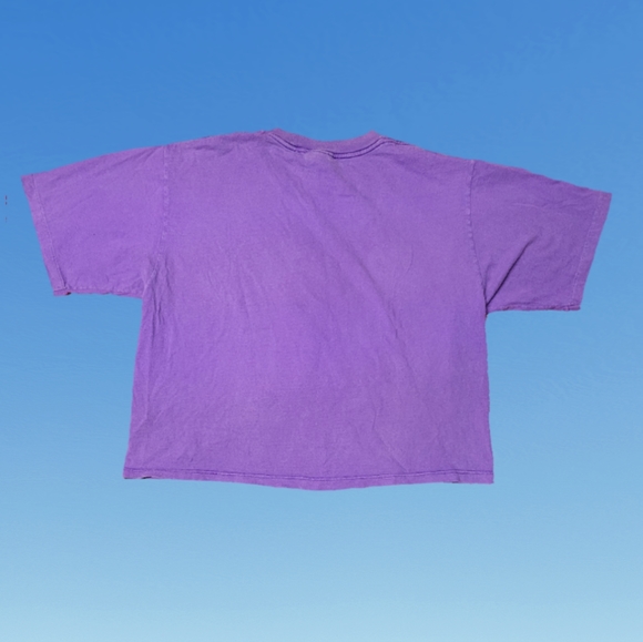 Vintage 1980s Disney Wear Mickey Mouse Tshirt Crop Top Large - Picture 2 of 6